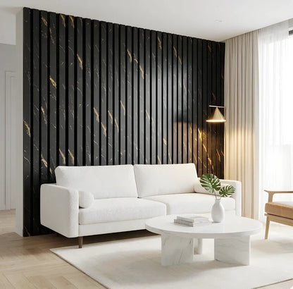 WALL PANEL BLACK AND GOLD.